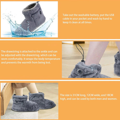 Heating USB Rechargeable Slippers