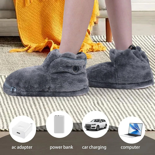 Heating USB Rechargeable Slippers