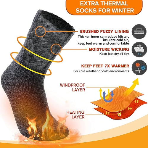 3 Pairs Warm Thermal Socks